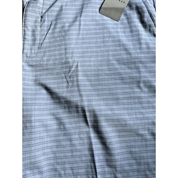 PGA TOUR Men's Stretch Striped 8" Golf Shorts Moisture Wicking Tradewinds Gray44 - Picture 3 of 6